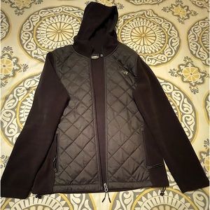 Like new NEW BALANCE FLEECE zip up jacket with hood